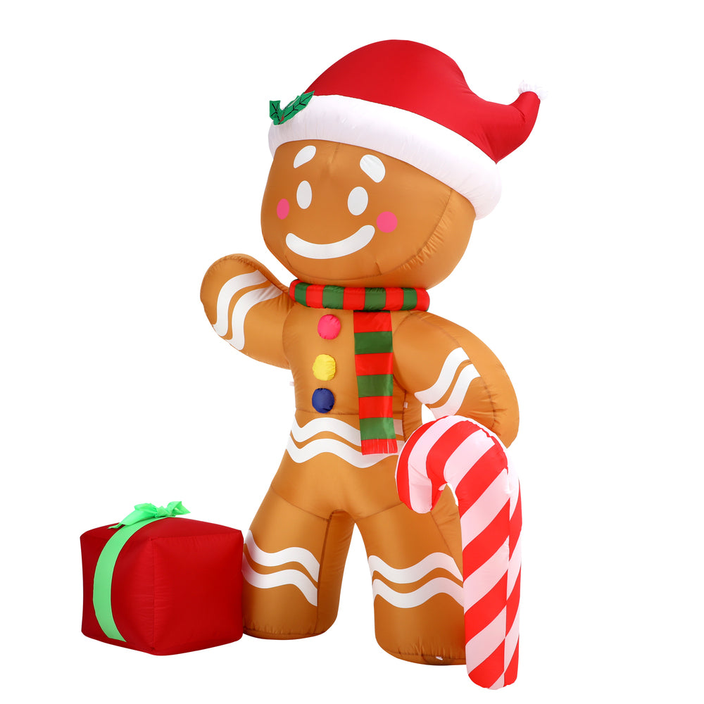Mazam Christmas Inflatable Gingerbread Man with LED Lights-Christmas Inflatable-PEROZ Accessories