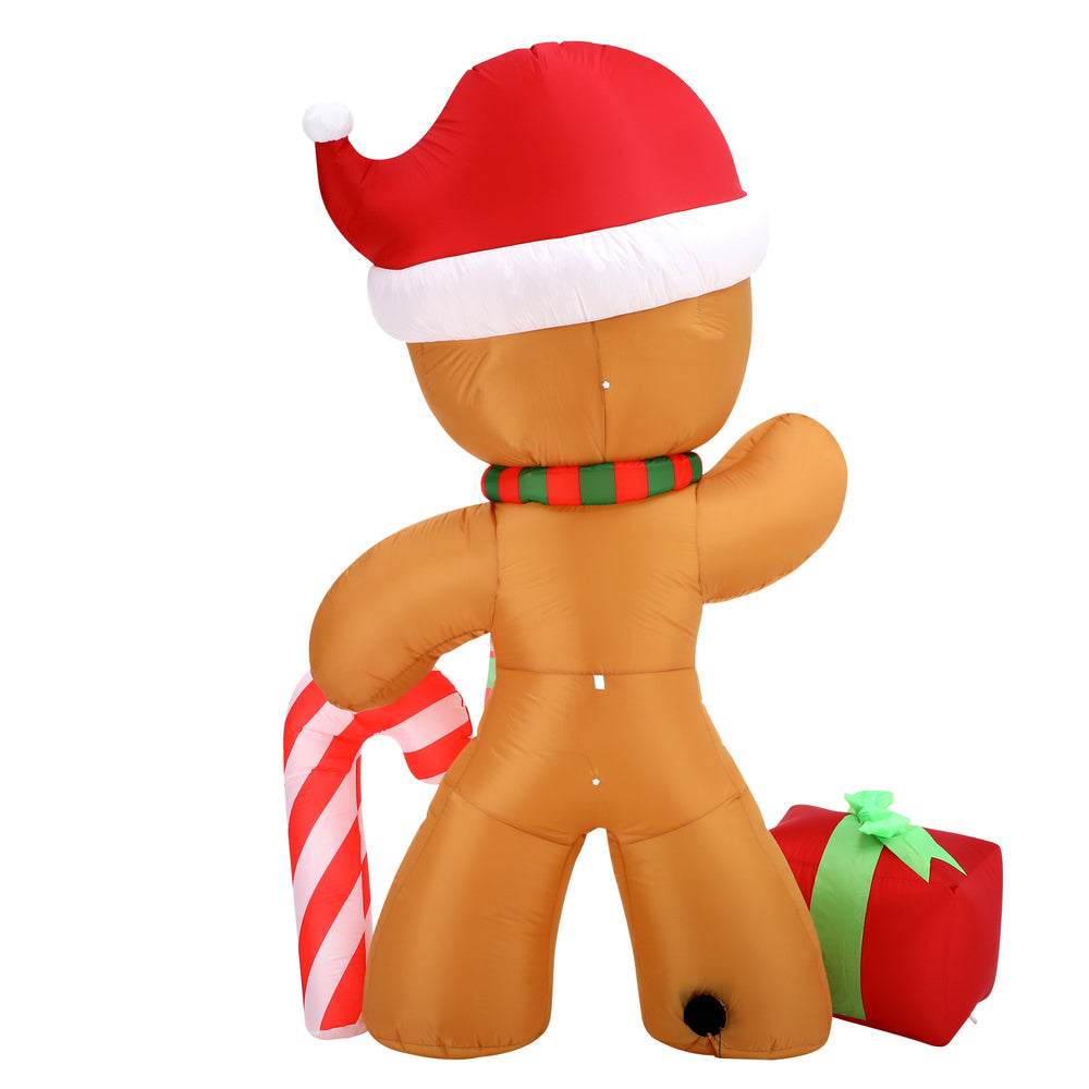 Mazam Christmas Inflatable Gingerbread Man with LED Lights-Christmas Inflatable-PEROZ Accessories