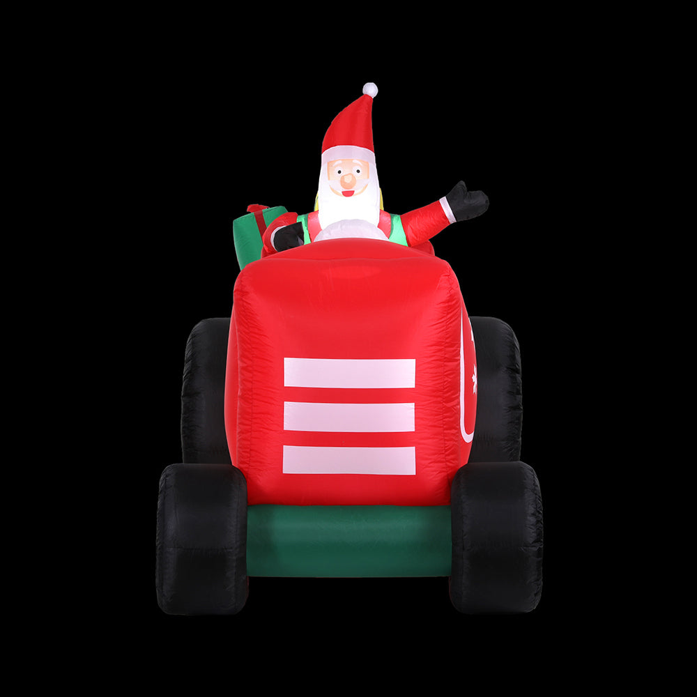 Jingle Jollys Christmas Inflatable Santa Truck 2.6M Length LED Decorations Illuminated-Occasions > Christmas > Christmas Clothing-PEROZ Accessories