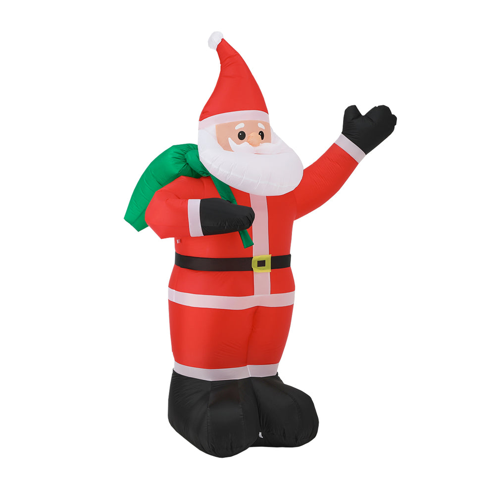 Mazam Christmas Santa Claus Inflatable with LED Lights-Christmas Inflatable-PEROZ Accessories