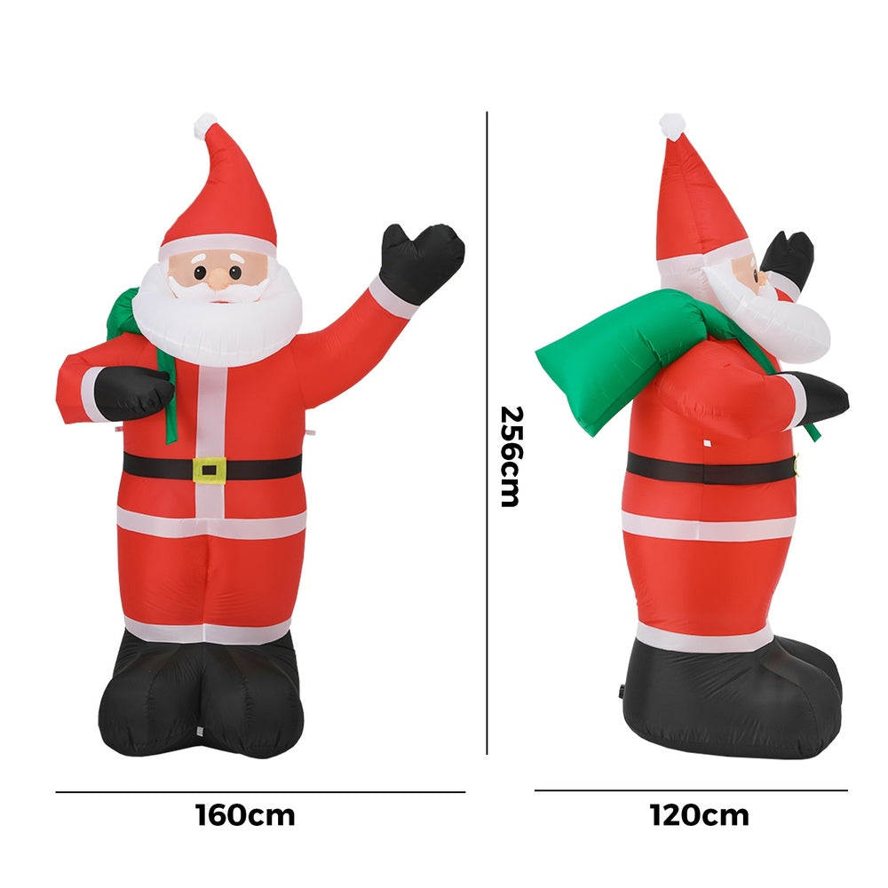 Mazam Christmas Santa Claus Inflatable with LED Lights-Christmas Inflatable-PEROZ Accessories