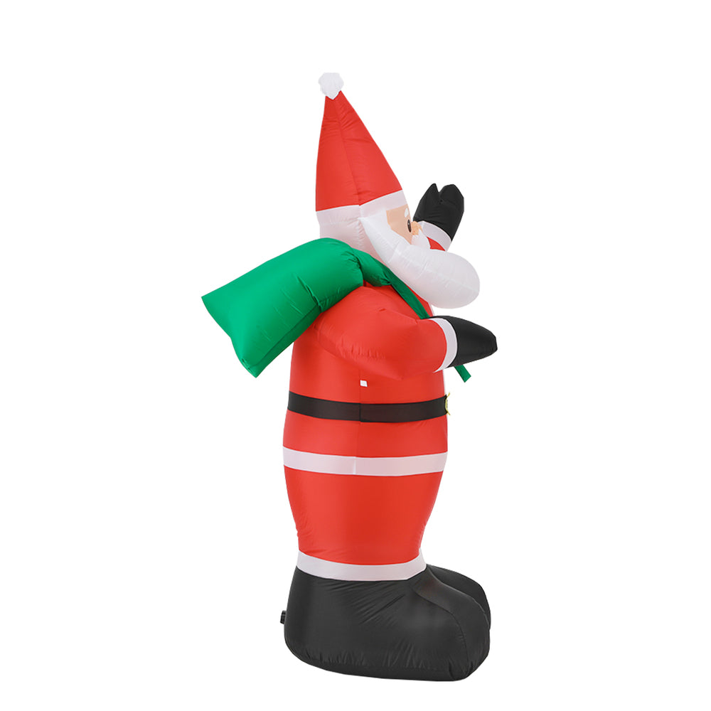 Mazam Christmas Santa Claus Inflatable with LED Lights-Christmas Inflatable-PEROZ Accessories