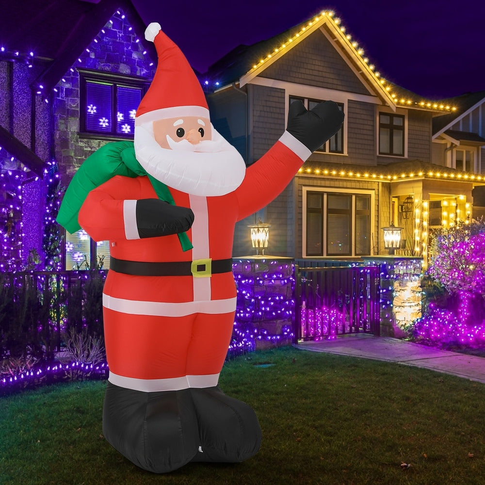 Mazam Christmas Santa Claus Inflatable with LED Lights-Christmas Inflatable-PEROZ Accessories