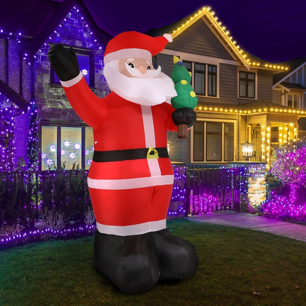 Mazam Christmas Inflatable Santa Claus with LED Lights 360cm-Christmas Inflatable-PEROZ Accessories