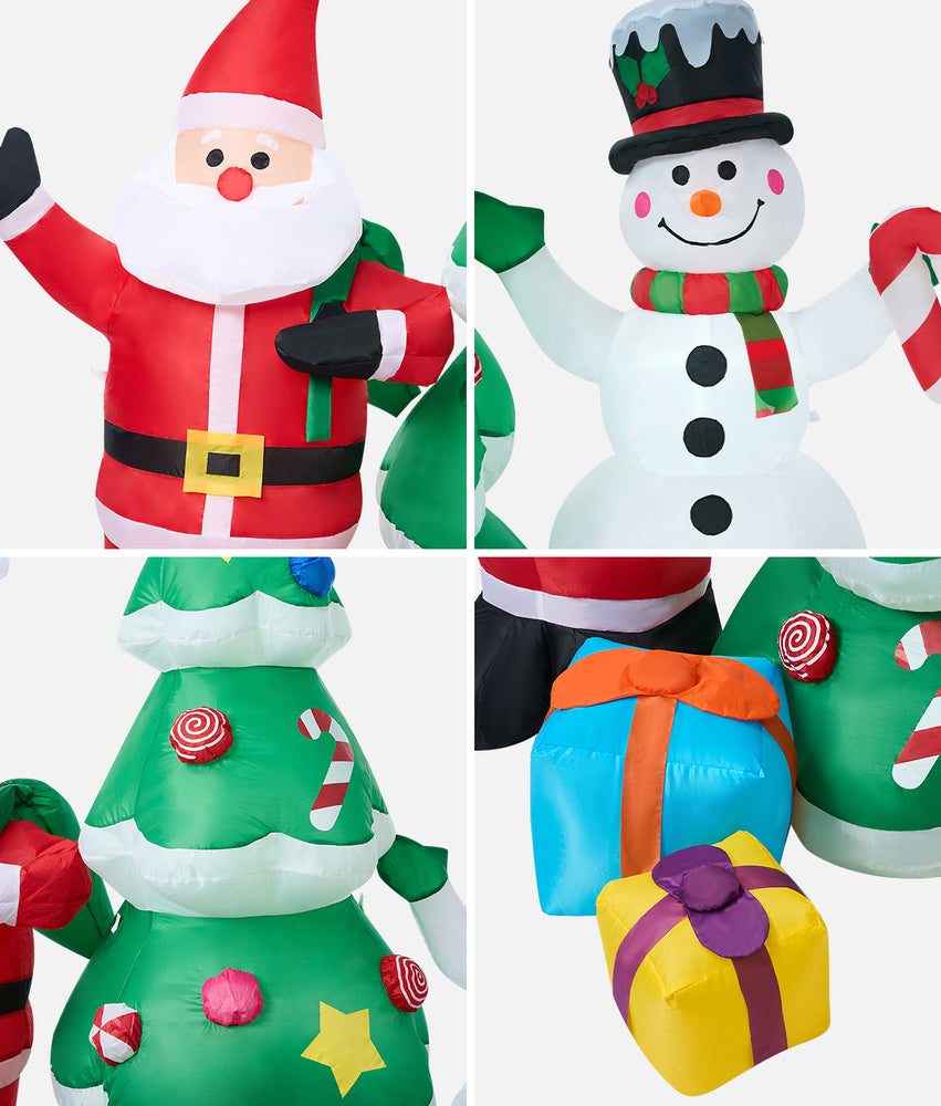 Tinseltown 2.4M Set of 3 Christmas Inflatable with LED Light-Christmas Inflatable-PEROZ Accessories