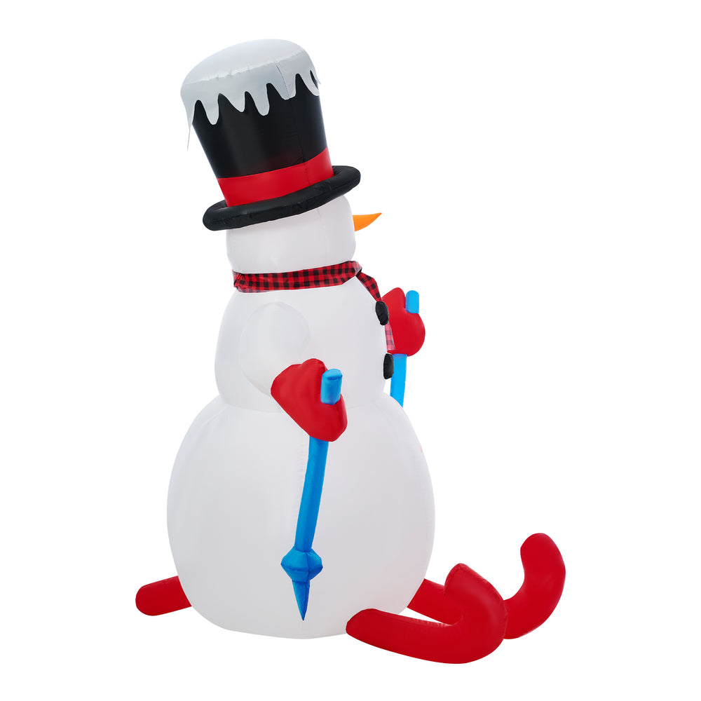Tinseltown 1.8M Christmas Inflatable Snowman with LED Light-Christmas Inflatable-PEROZ Accessories