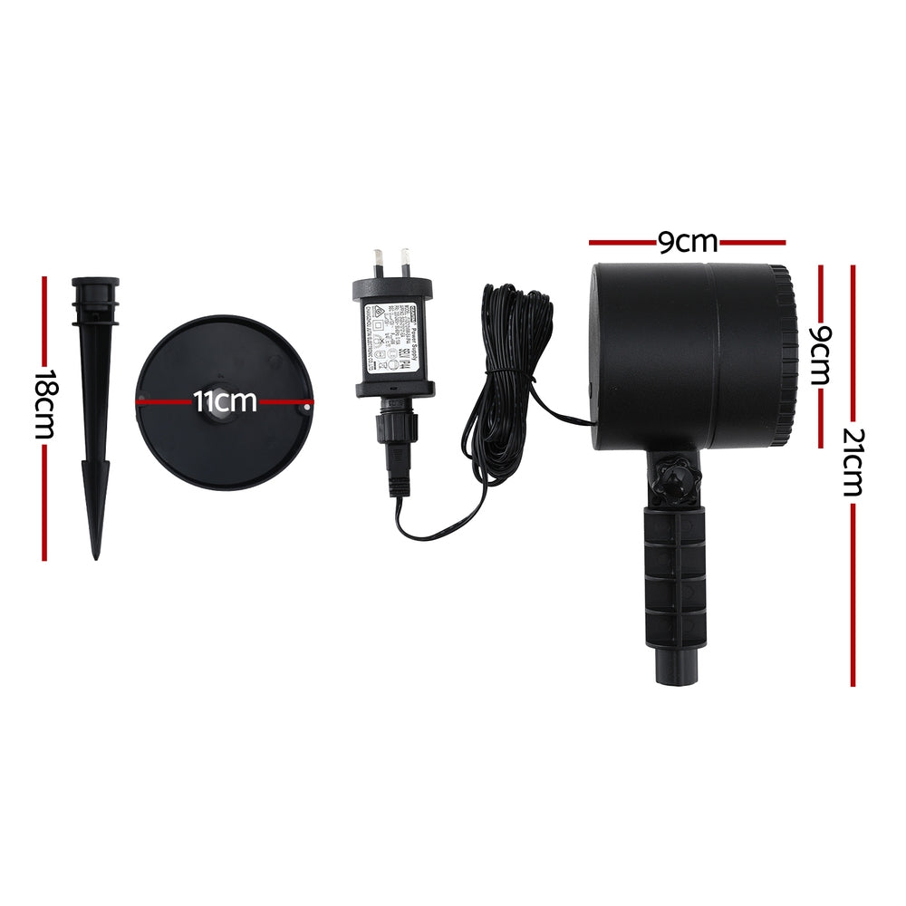 Jingle Jollys Christmas Lights Laser Light Snowflake Projector Indoor Outdoor-Occasions > Christmas > Outdoor Decorations & Lights-PEROZ Accessories