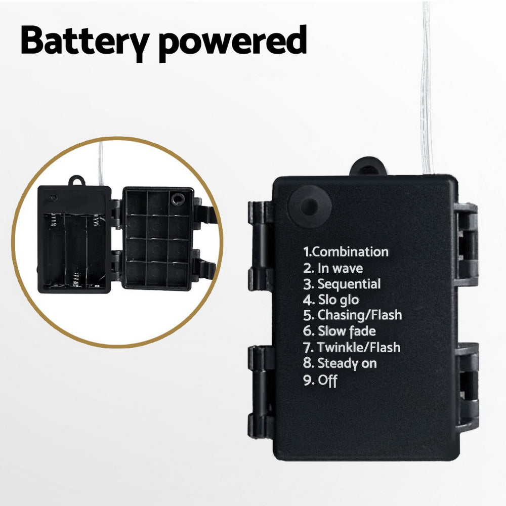 Jingle Jollys 3M Christmas Icicle Lights String Lights 138 LED Warm White-Occasions > Christmas > Outdoor Decorations & Lights-PEROZ Accessories