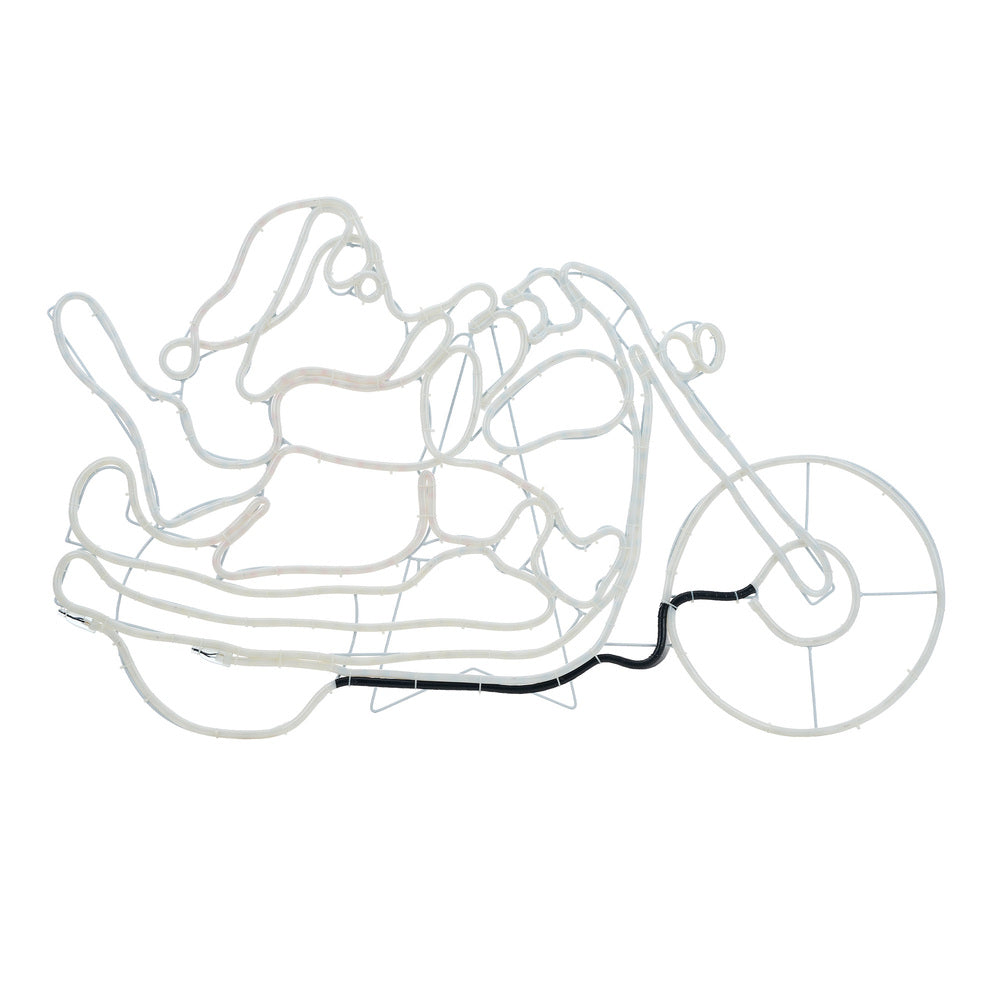 Tinseltown Christmas Lights Santa Motorbike LED Rope Lights Motifs-Christmas Light-PEROZ Accessories