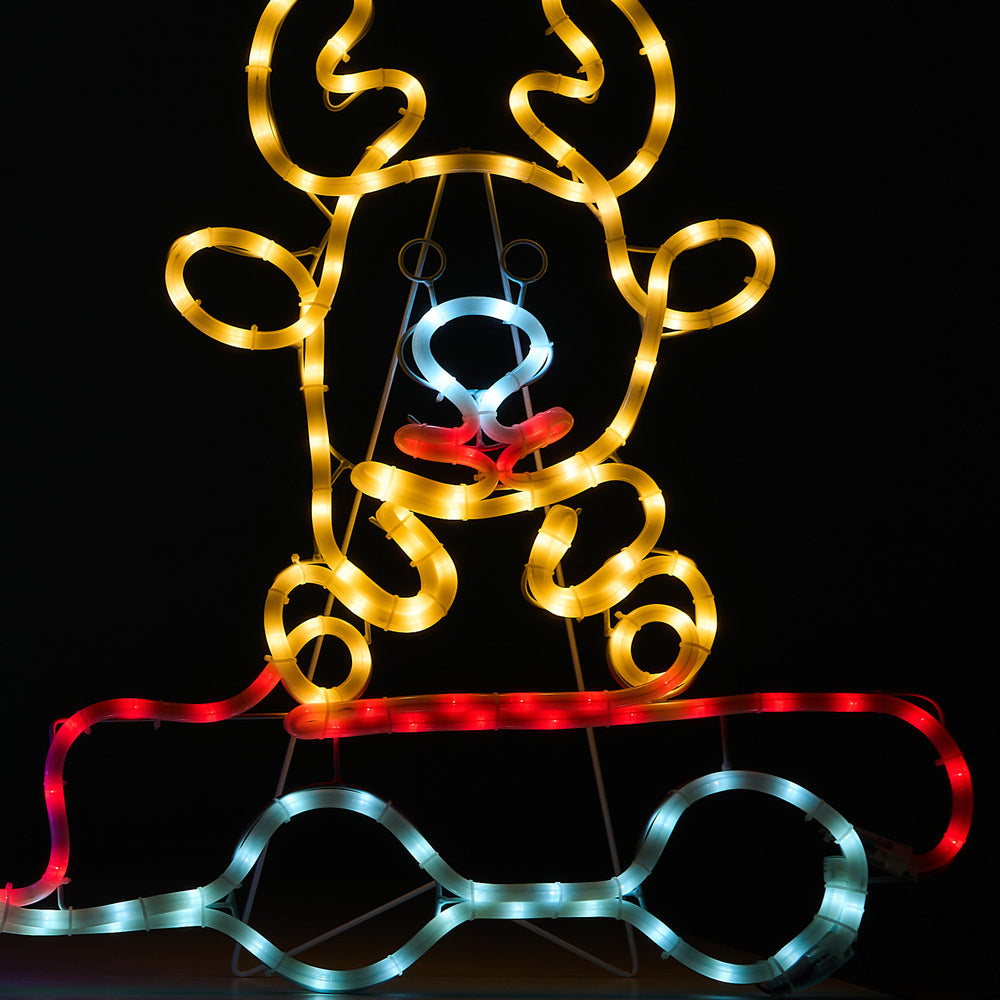 Tinseltown Christmas Light LED Motif Lights Santa Train 196cm-Christmas Light-PEROZ Accessories