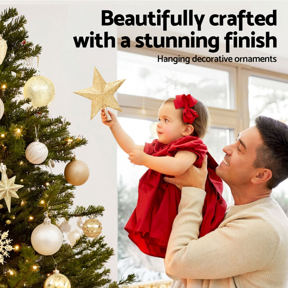 Jingle Jollys 125pcs Christmas Tree Decorations Set Baubles Ornaments Party-Occasions > Christmas > Outdoor Decorations & Lights-PEROZ Accessories