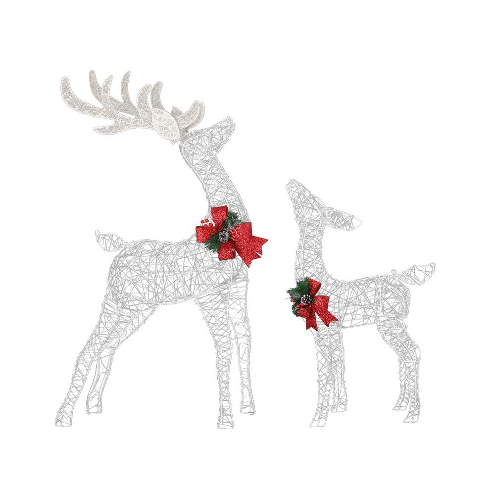 Jingle Jollys Christmas Lights 2pcs Reindeer Set Fairy Light 170 LED Decorations-Occasions > Christmas > Outdoor Decorations & Lights-PEROZ Accessories