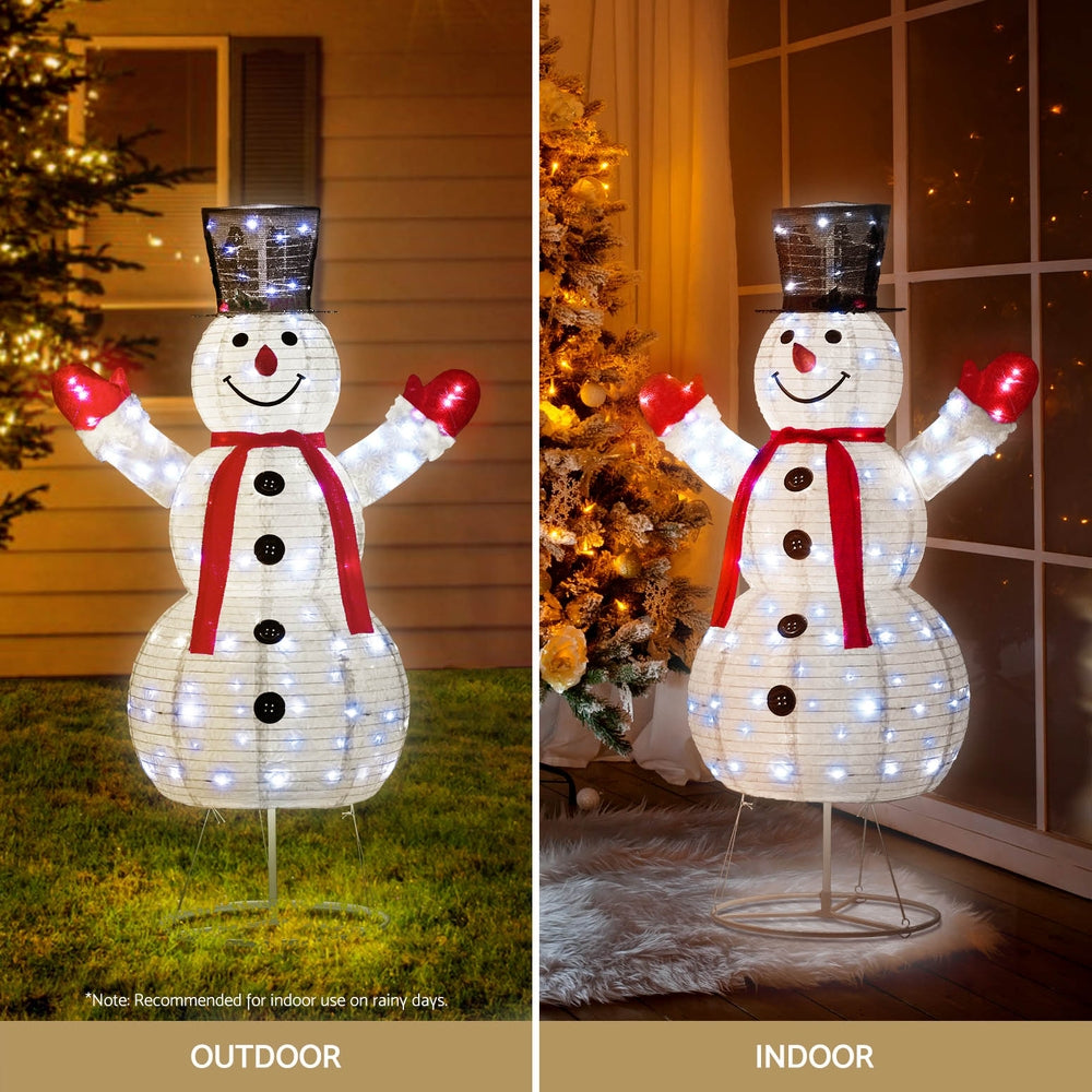 Jingle Jollys Christmas Lights 200 LED 175cm Fairy Light Snowman Decorations-Occasions > Christmas > Outdoor Decorations & Lights-PEROZ Accessories