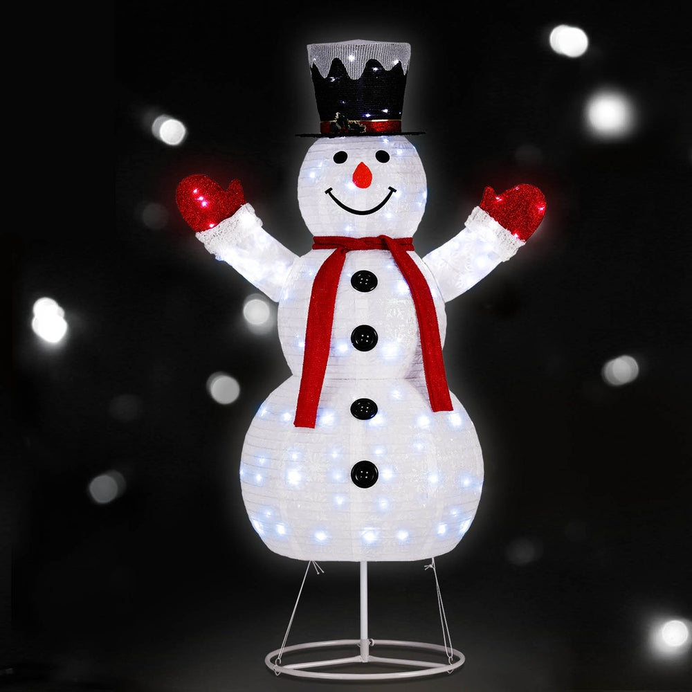 Jingle Jollys Christmas Lights 200 LED 175cm Fairy Light Snowman Decorations-Occasions > Christmas > Outdoor Decorations & Lights-PEROZ Accessories