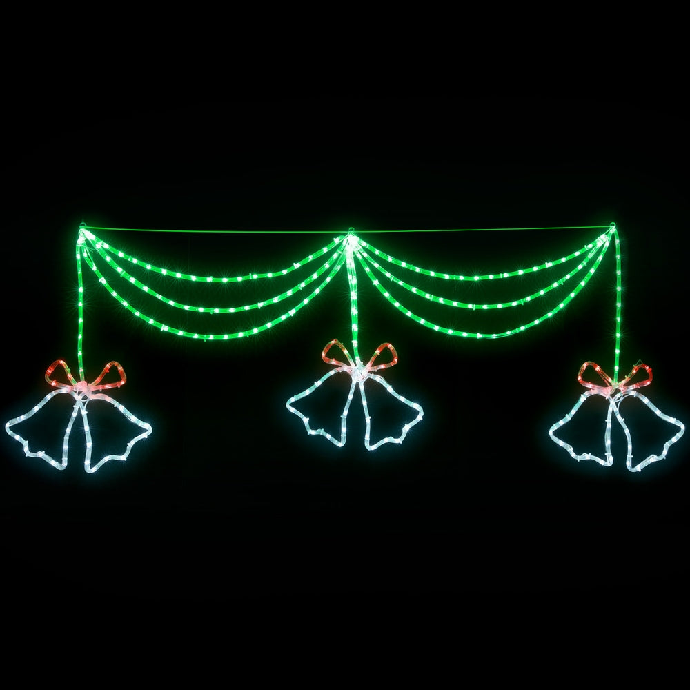 Jingle Jollys Christmas Lights 180cm Motif 288 LED Rope Light Outdoor Decoration-Occasions > Christmas > Outdoor Decorations & Lights-PEROZ Accessories