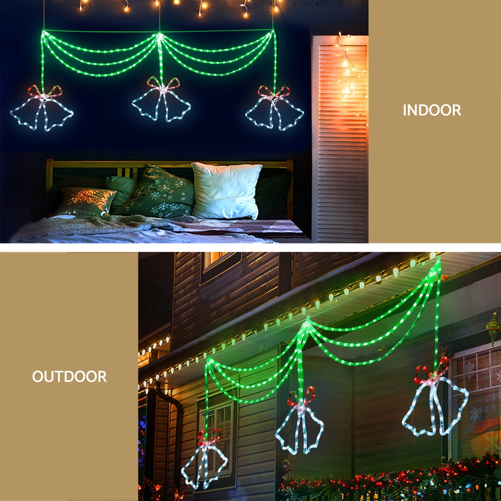 Jingle Jollys Christmas Lights 180cm Motif 288 LED Rope Light Outdoor Decoration-Occasions > Christmas > Outdoor Decorations & Lights-PEROZ Accessories