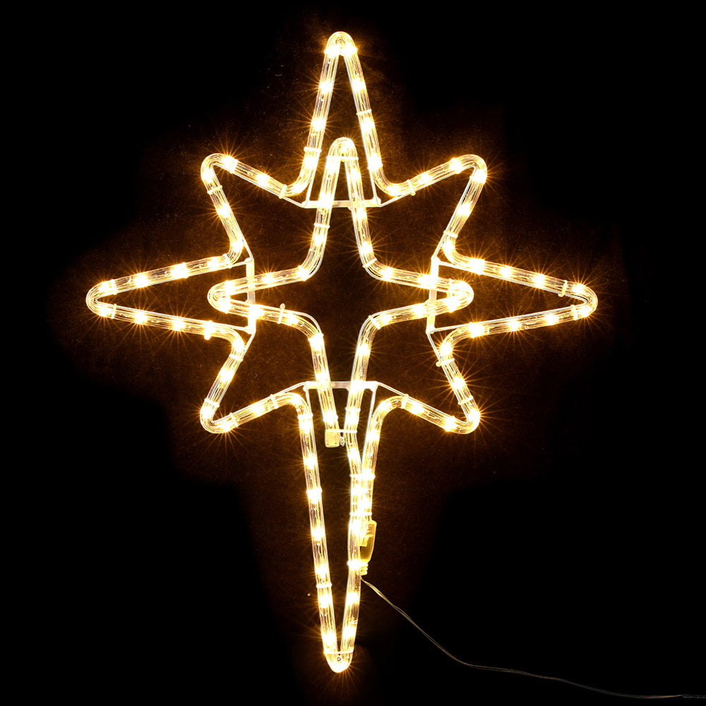 Jingle Jollys Christmas Lights 57cm Bethlehem Star 90 LED Xmas Decorations Motif-Occasions > Christmas > Christmas Decorations-PEROZ Accessories
