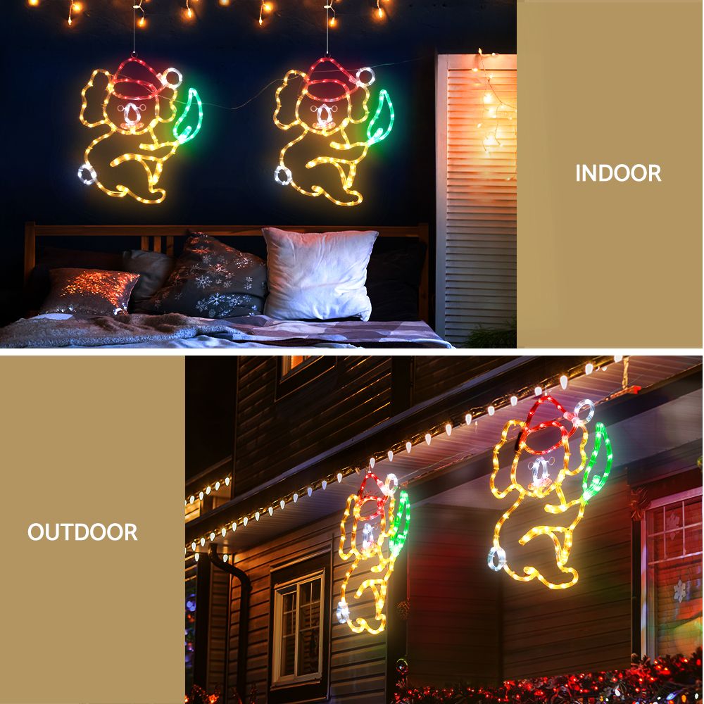 0.48M Christmas Lights Motif 216 LED Rope Light Outdoor Decoration Jingle Jollys-Occasions > Christmas > Outdoor Decorations & Lights-PEROZ Accessories