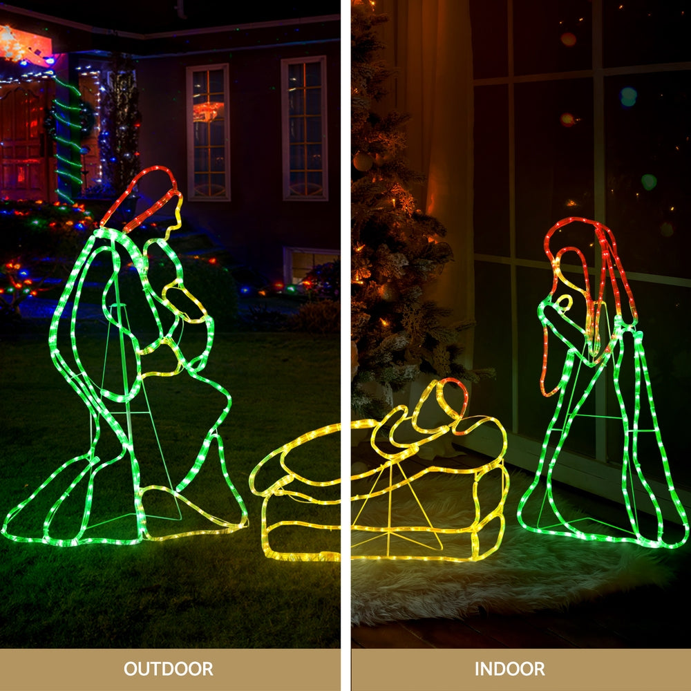 Jingle Jollys Christmas Lights 112cm Motif 552 LED Rope Light Outdoor Decoration-Occasions > Christmas > Outdoor Decorations & Lights-PEROZ Accessories