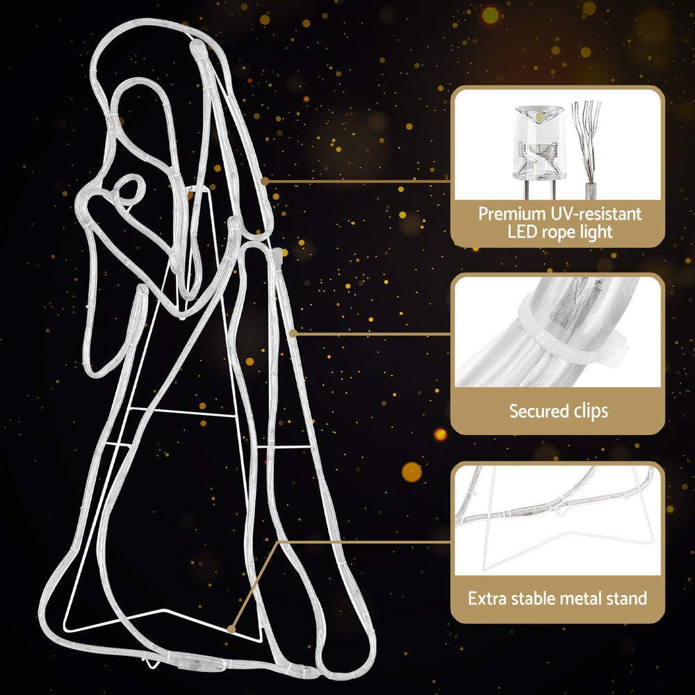 Jingle Jollys Christmas Lights 112cm Motif 552 LED Rope Light Outdoor Decoration-Occasions > Christmas > Outdoor Decorations & Lights-PEROZ Accessories