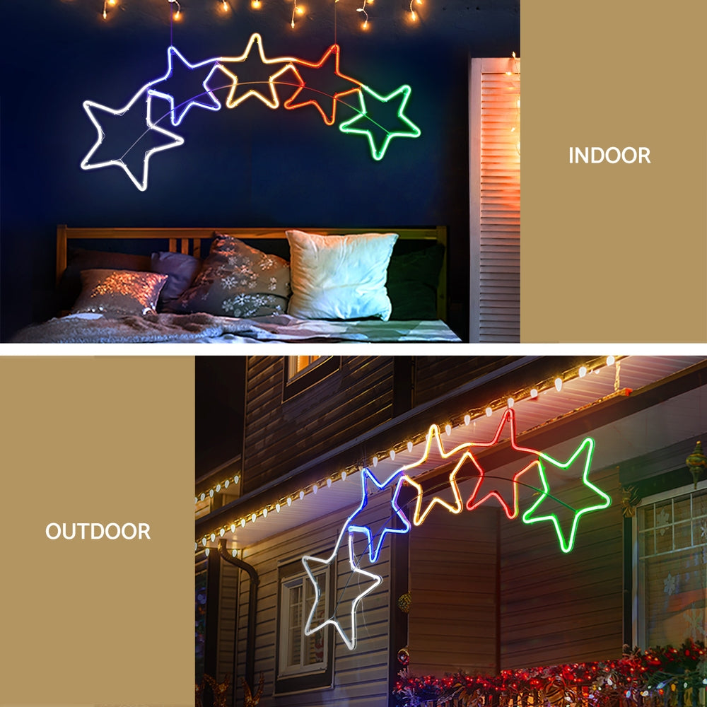 Jingle Jollys Christmas Lights 125cm Motif 560 LED Rope Light Outdoor Decoration-Occasions > Christmas > Outdoor Decorations & Lights-PEROZ Accessories