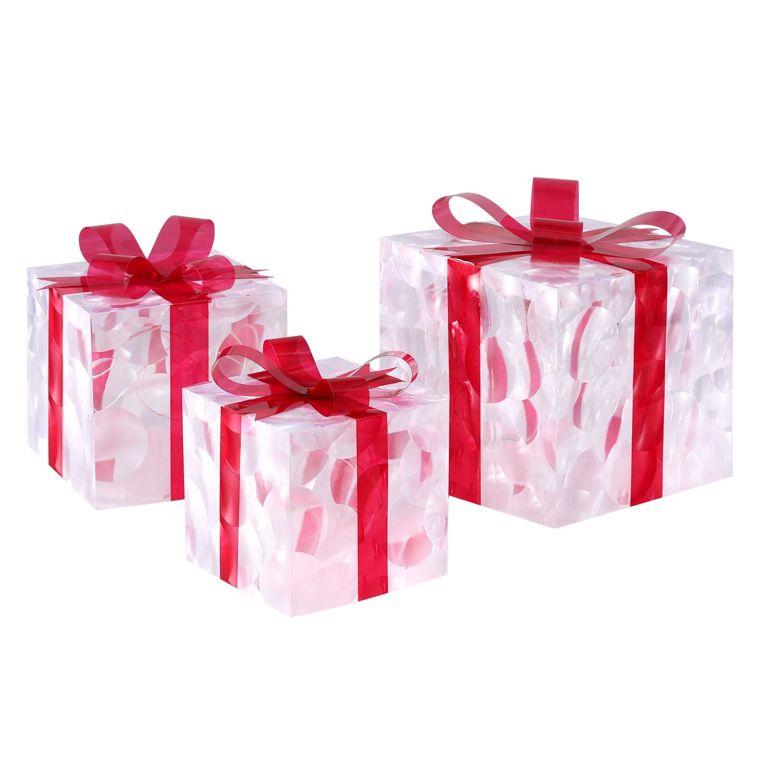 Jingle Jollys Christmas Lights 70 LED Fairy Light Gift Box 3pcs Decorations Red-Occasions > Christmas > Christmas Wreaths & Garlands-PEROZ Accessories