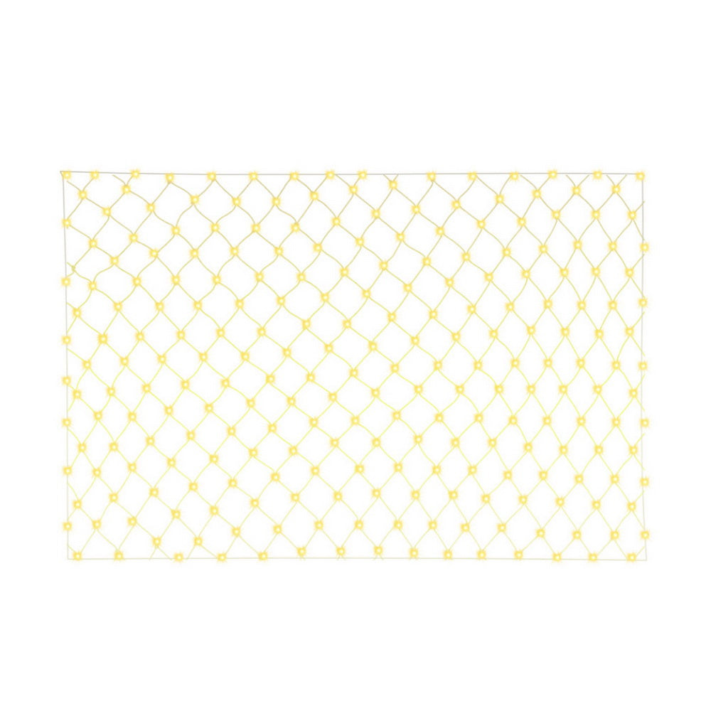 Jingle Jollys Christmas Lights 3Mx2M Net String Light Decorations Warm 504 LED-Occasions > Christmas > Outdoor Decorations & Lights-PEROZ Accessories