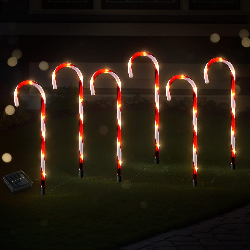 Jingle Jollys 6 PCS Christmas Lights Path Ground Light Garden Decorations 42 LED-Occasions > Christmas > Outdoor Decorations & Lights-PEROZ Accessories