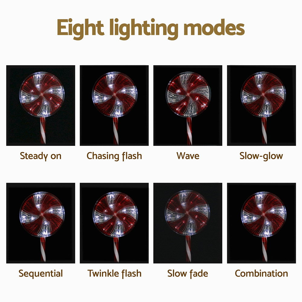 Jingle Jollys 4 PCS Christmas Lights Path Ground Light Garden Decoration 112 LED-Occasions > Christmas > Outdoor Decorations & Lights-PEROZ Accessories