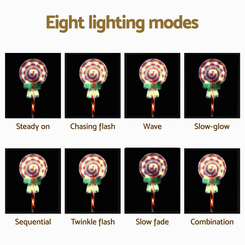 Jingle Jollys 4 PCS Christmas Lights Path Ground Light Garden Decorations 68 LED-Occasions > Christmas > Outdoor Decorations & Lights-PEROZ Accessories