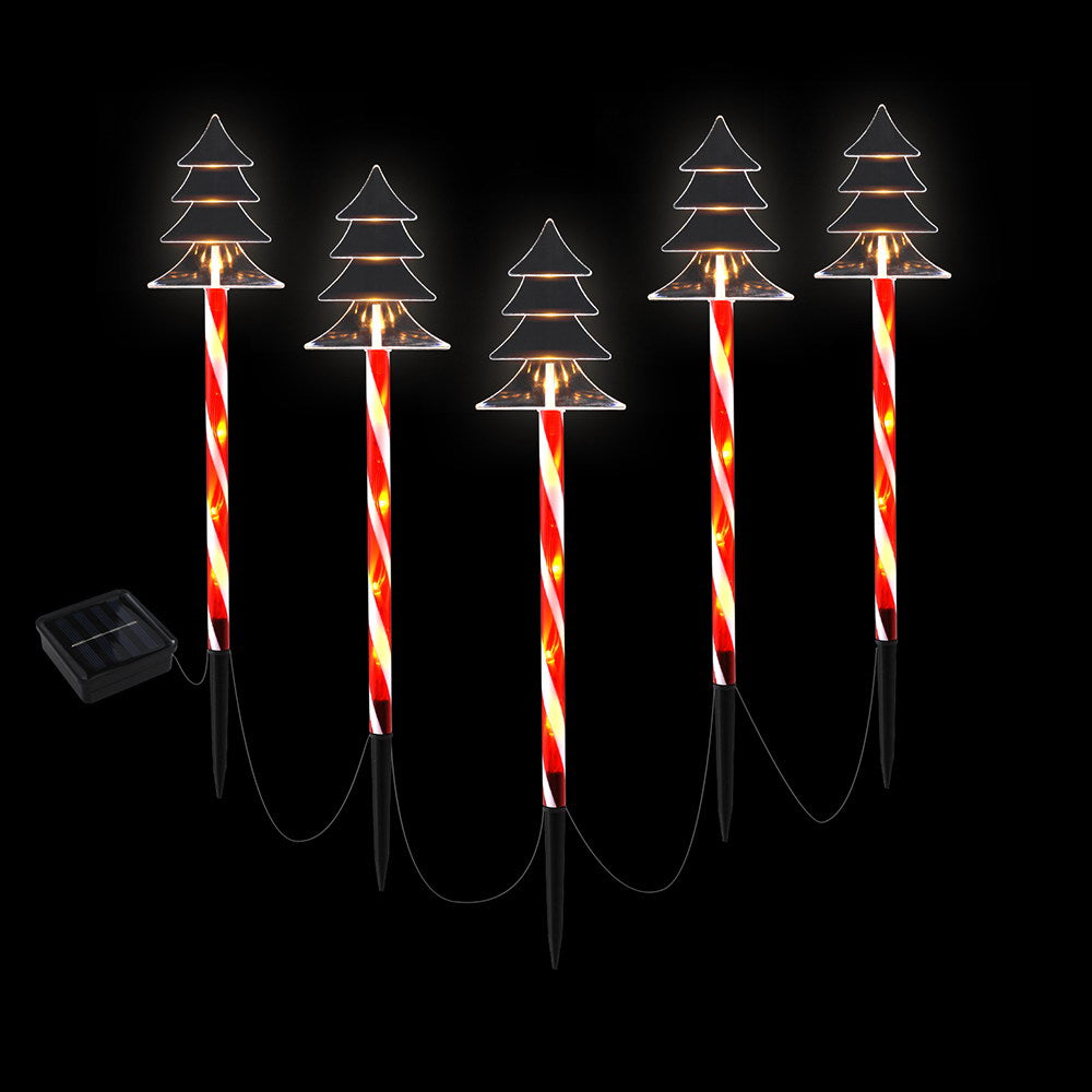 Jingle Jollys 5 PCS Christmas Lights Path Ground Light Garden Decorations 25 LED-Occasions > Christmas > Outdoor Decorations & Lights-PEROZ Accessories
