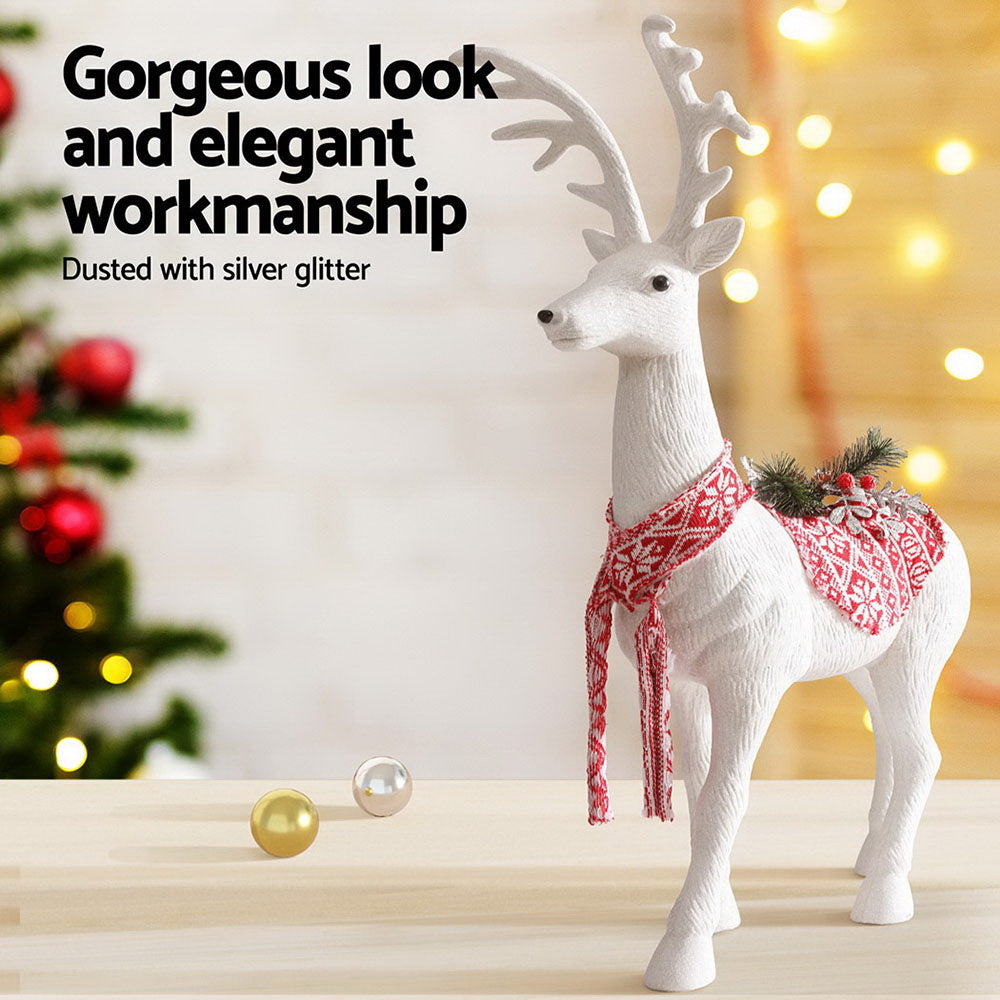 Jingle Jollys Christmas Reindeer 80cm Glitter Deer Ornaments Party Decorations-Occasions > Christmas > Christmas Decorations-PEROZ Accessories