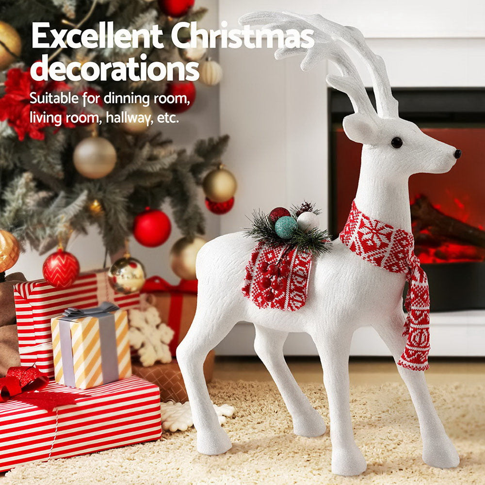 Jingle Jollys Christmas Reindeer 60cm Glitter Deer Ornaments Party Decorations-Occasions > Christmas > Christmas Decorations-PEROZ Accessories