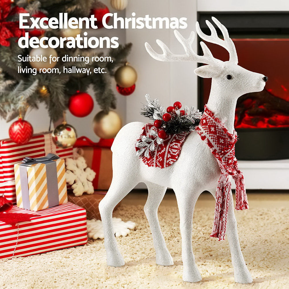 Jingle Jollys Christmas Reindeer 45cm Glitter Deer Ornaments Party Decorations-Occasions > Christmas > Christmas Decorations-PEROZ Accessories