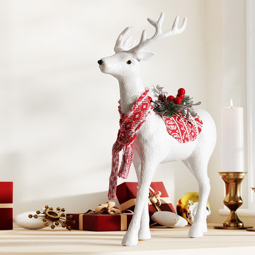 Jingle Jollys Christmas Reindeer 45cm Glitter Deer Ornaments Party Decorations-Occasions > Christmas > Christmas Decorations-PEROZ Accessories