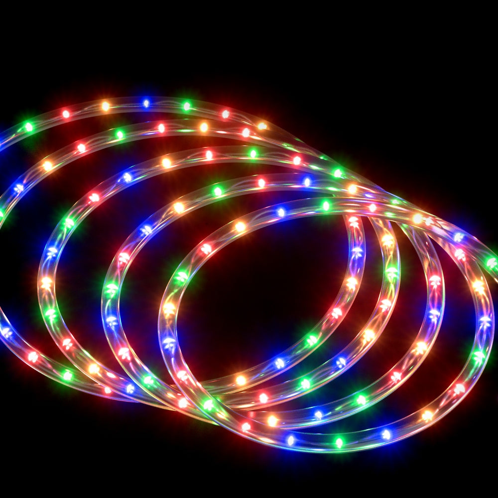 Jingle Jollys 20M Christmas Lights String Rope Light Decoration 600 LED Colorful-Occasions > Christmas > Outdoor Decorations & Lights-PEROZ Accessories