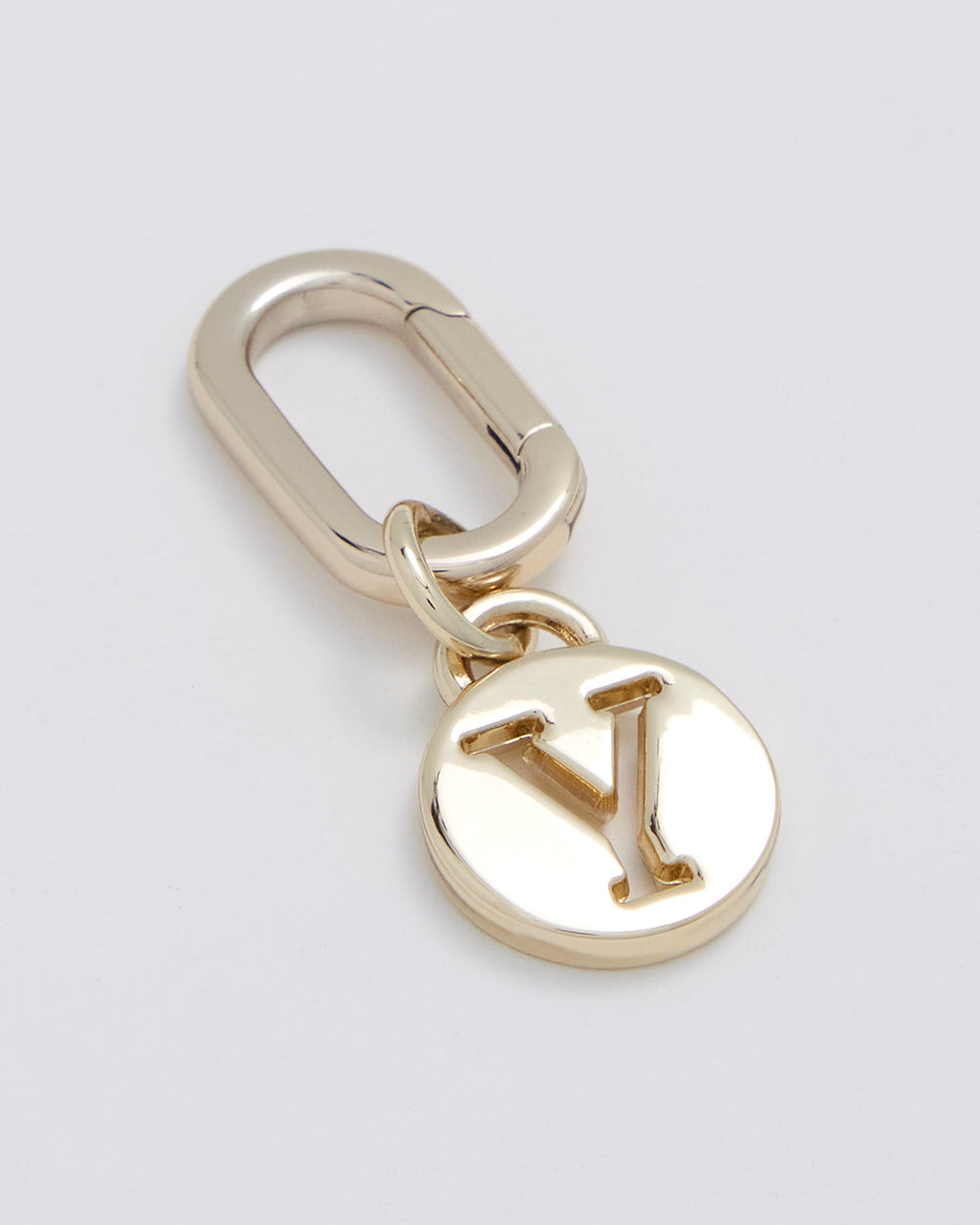 Letter Y Charm With Oval Hinge Ring Clip-Accessories-PEROZ Accessories