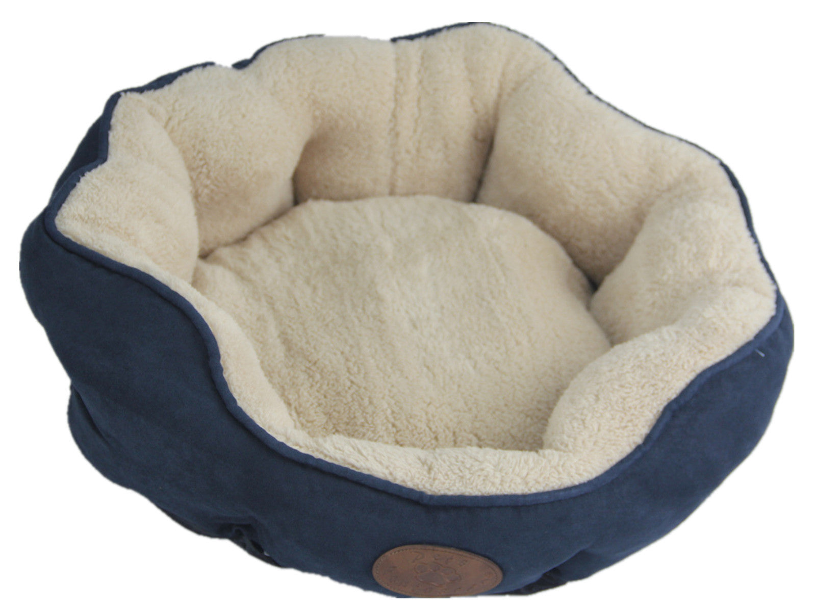 YES4PETS Washable Blue / Grey Fleece Soft Pet Dog Cat Bed-Medium-Pet Care > Dog Supplies > Dog Beds-PEROZ Accessories