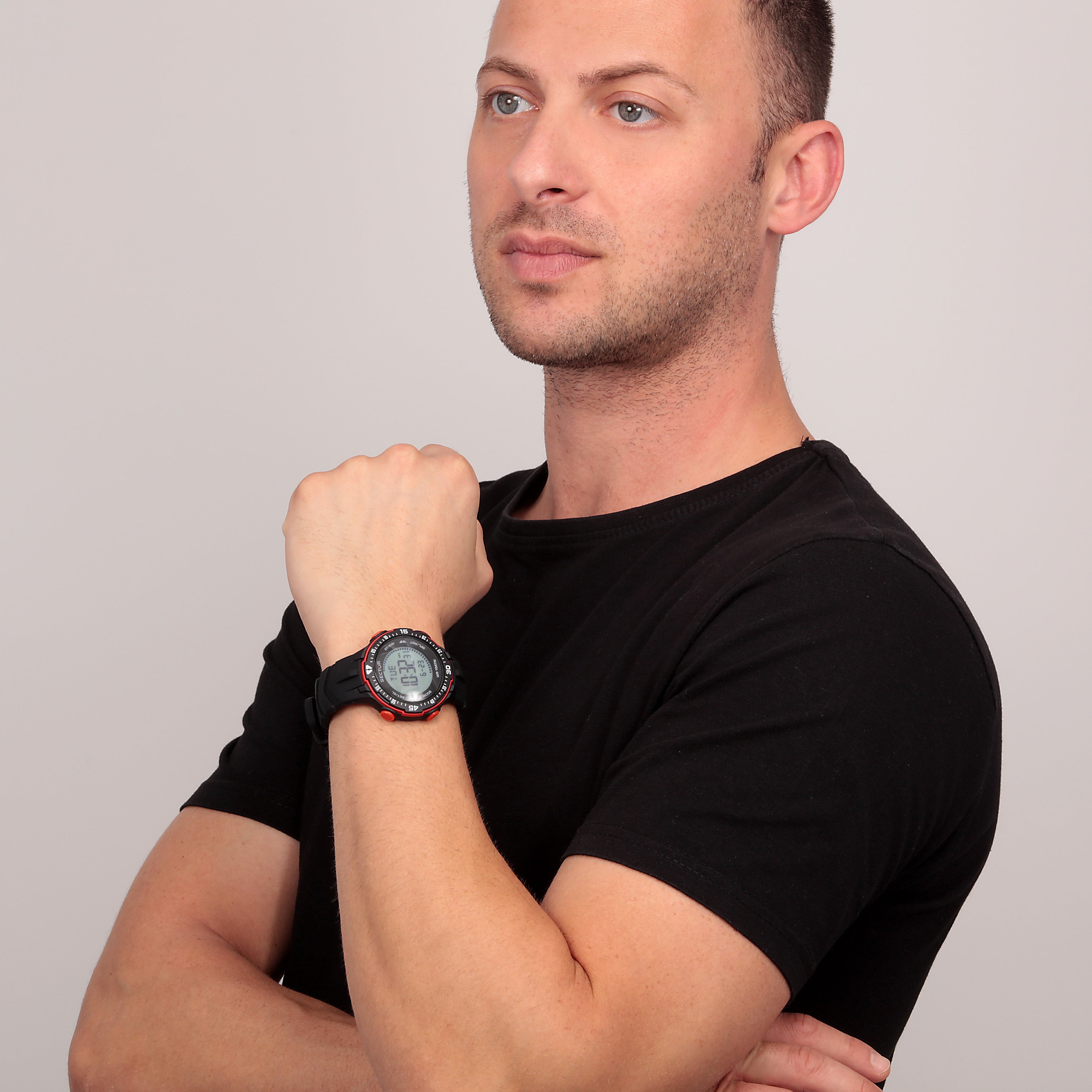 Sector EX-26 Black Digital Watch-PEROZ Accessories