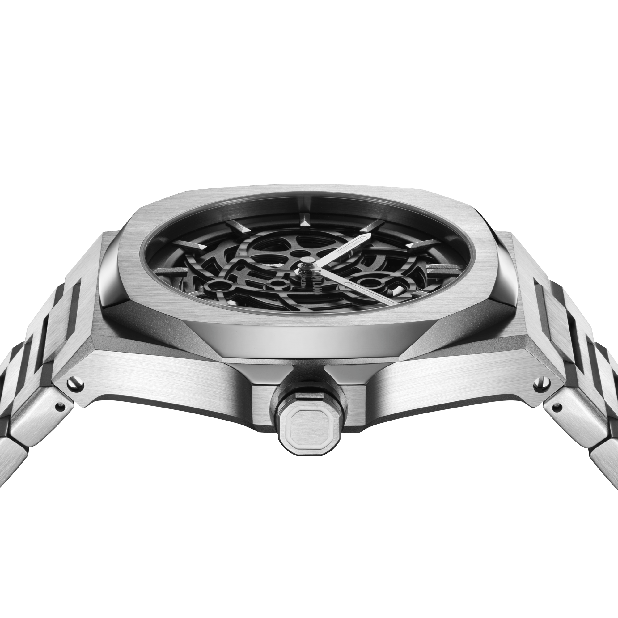 D1 Milano Silver Skeleton Automatic Watch-Automatic Watches-PEROZ Accessories