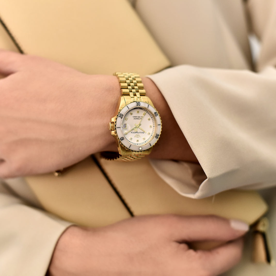 Philip Watch - Caribe Diving Gold Women&