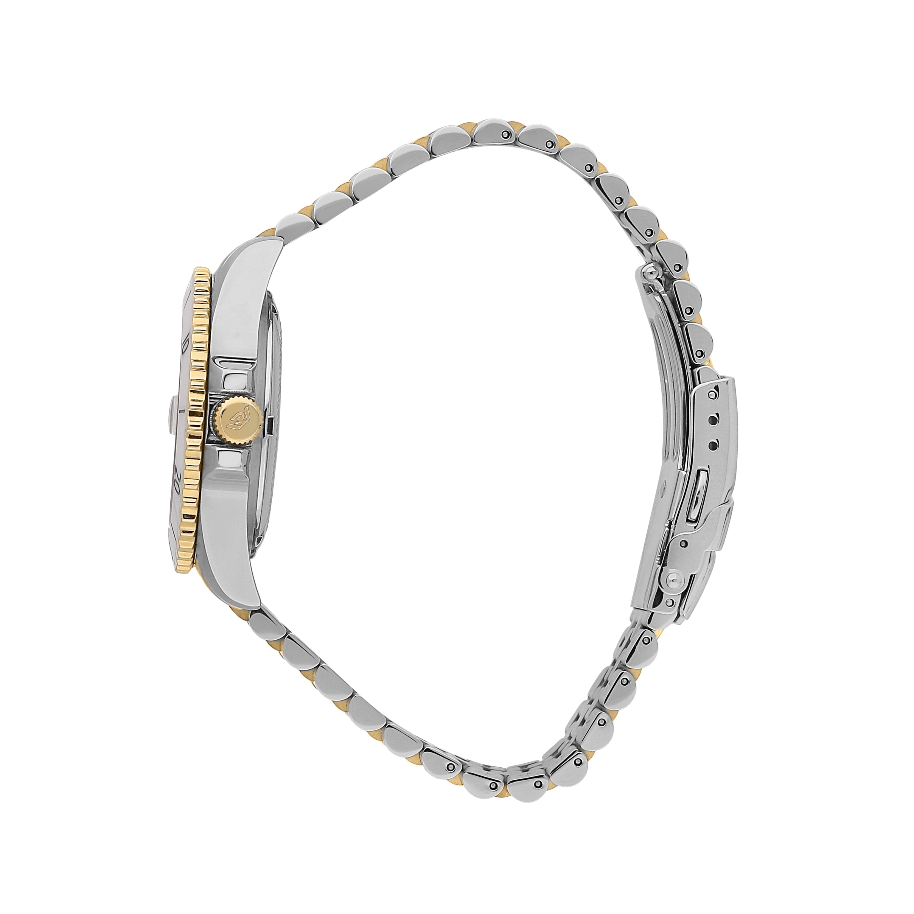 Philip Watch - Caribe Diving Two Tone Ladies Automatic Watch-Automatic Watches-PEROZ Accessories