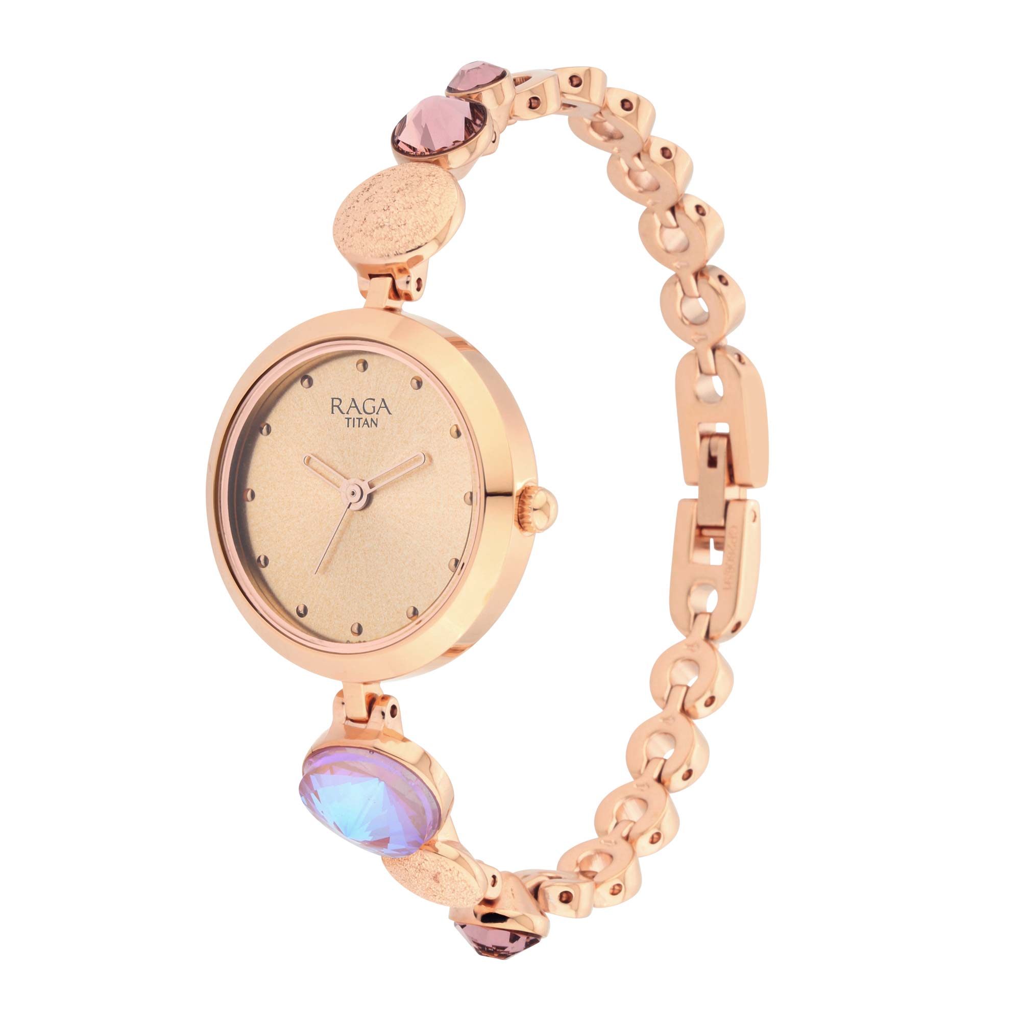 Titan Raga Moments Of Joy Mother of Pearl Dial Women Watch With Metal Strap-PEROZ Accessories