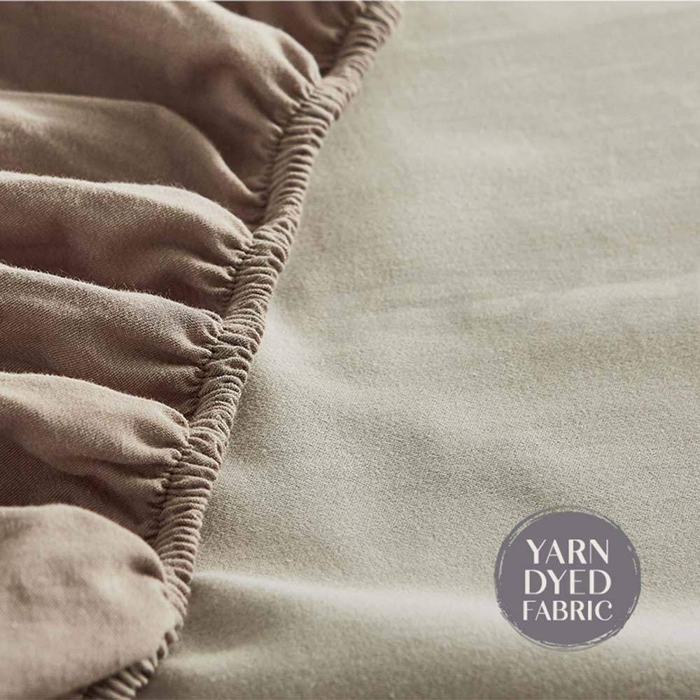 Bed Sheets - Cosy Club Cotton Bed Sheets Set Pink Brown Cover Single