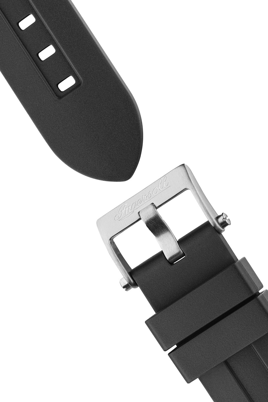 Ingersoll The Play Silver Dial Black Rubber Strap Watch-PEROZ Accessories