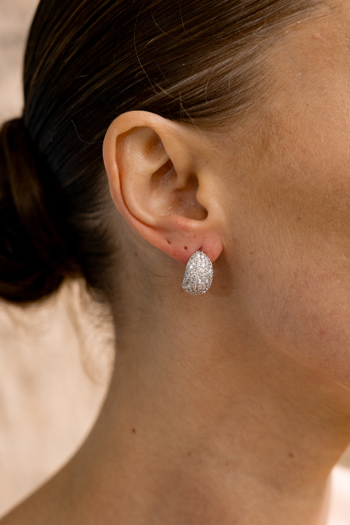 SYDNEY SOIRÉE DOUBLE BAY EARRINGS SILVER-PEROZ Accessories