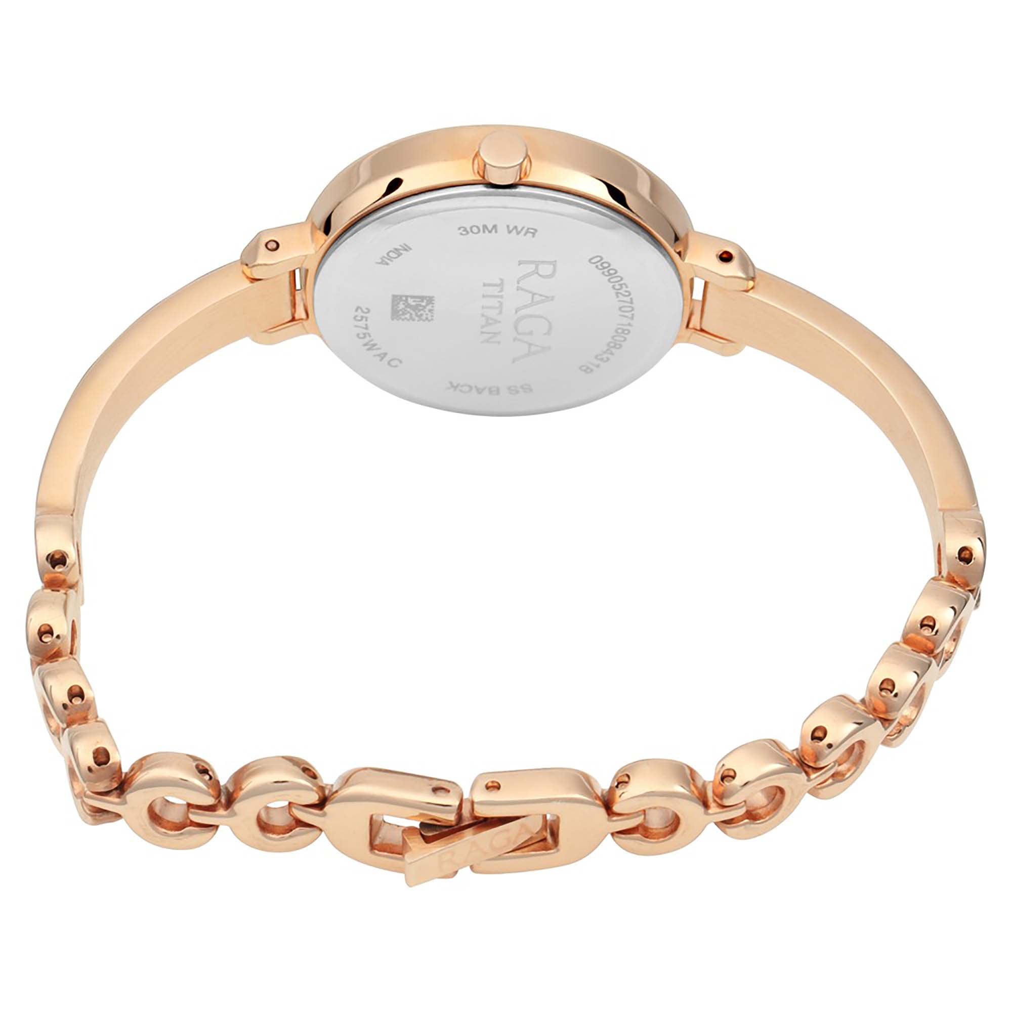 Titan Quartz Analogue Blue Dial Metal Strap Watch for Women-PEROZ Accessories