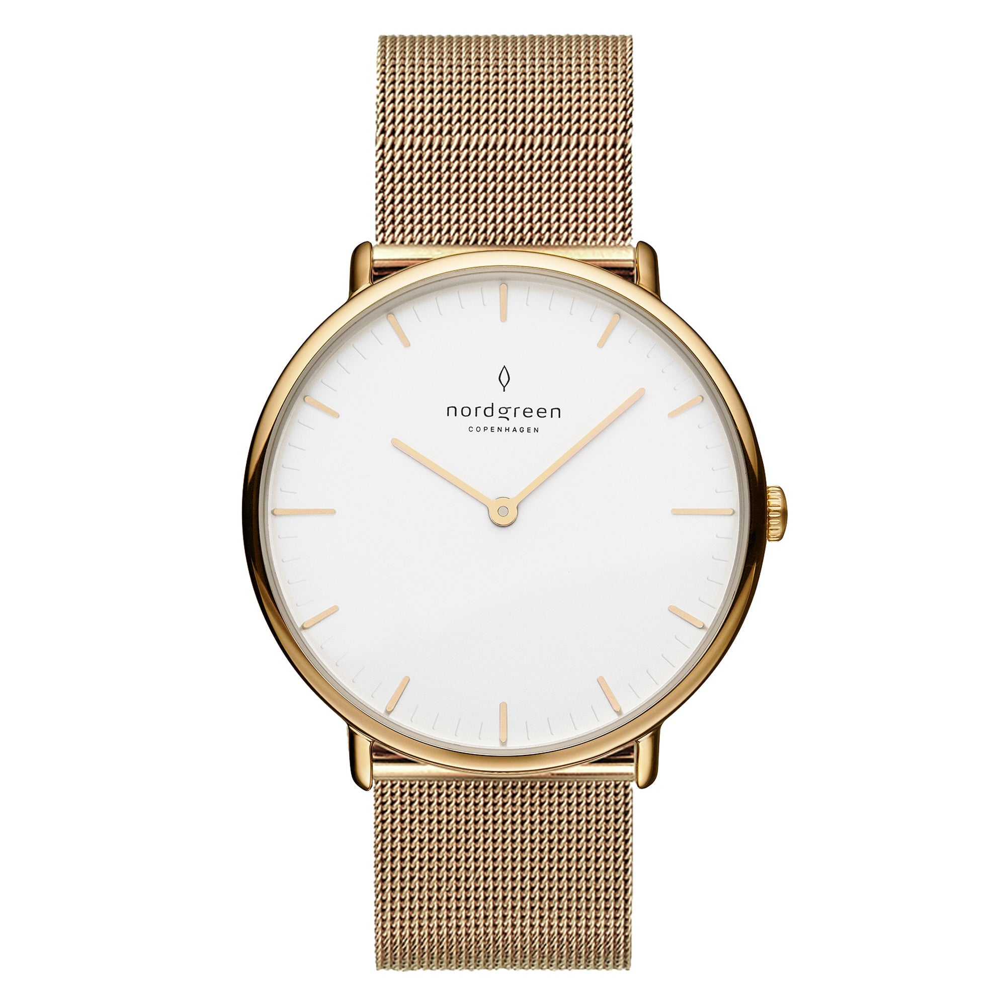 Nordgreen Native 32mm Gold Mesh Watch-PEROZ Accessories