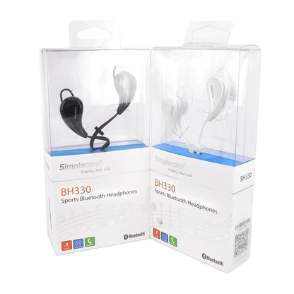 Simplecom BH330 Sports In-Ear Bluetooth Stereo Headphones White-Headphones-PEROZ Accessories