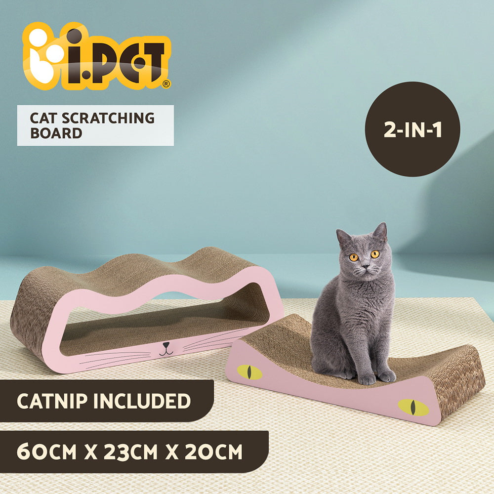 i.Pet Cat Scratching Board Scratcher Cardboard Kitten Indoor Climbing Pad Catnip-Pet Care > Cat Supplies > Cat Scratchers-PEROZ Accessories
